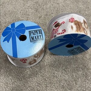 Holiday Ribbon with Candy Cane Design